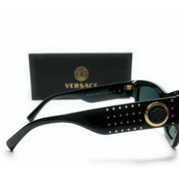 Versace Women\'s Black and Grey Sunglasses!